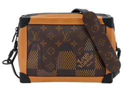Soft Trunk, Canvas, Mono/Damier Ebene, AR2270, S/DB, 2*